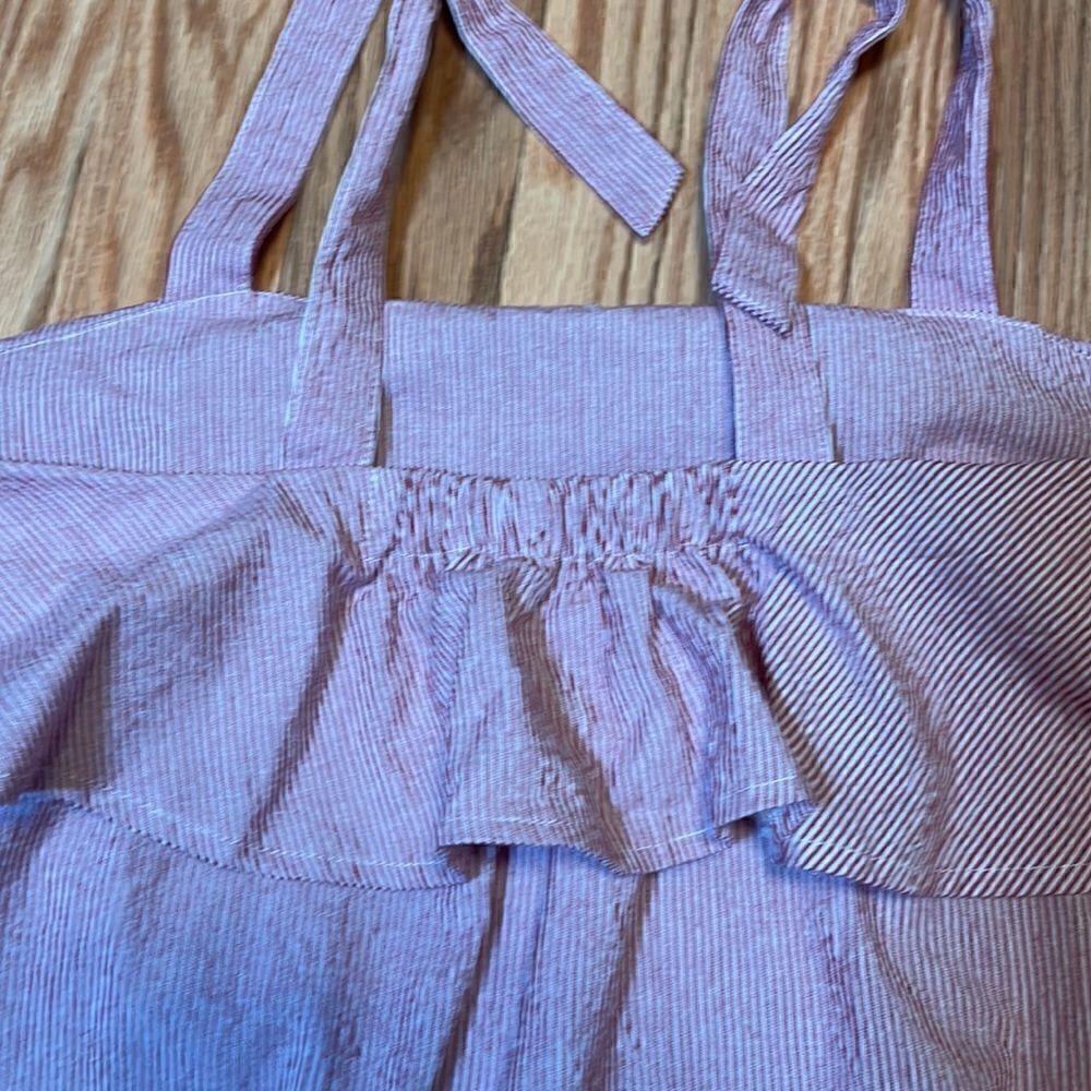 Pinstripe Maternity Top, summer, Xsmall - Picture 6 of 6